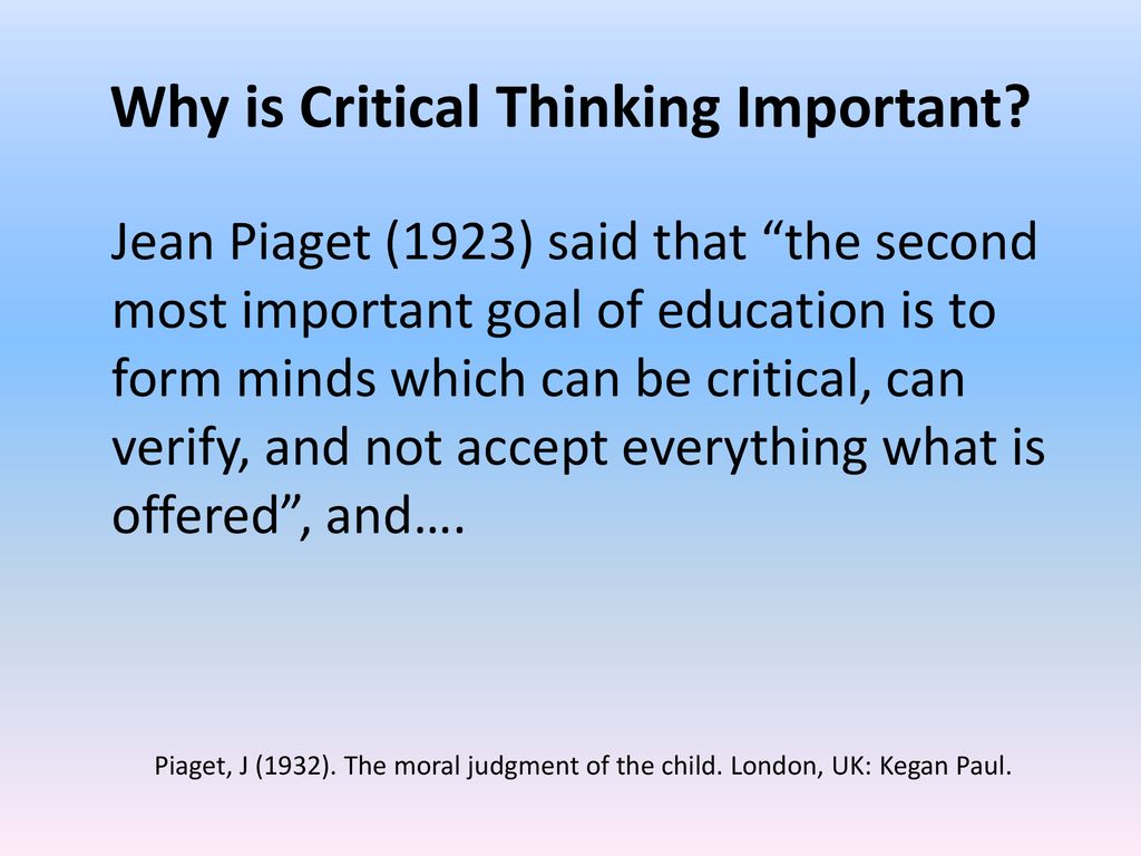 Instructional Critical Thinking Assessment Item Development ppt